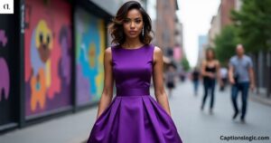 110+ Stylish & Sassy Purple Dress Captions for Instagram Posts