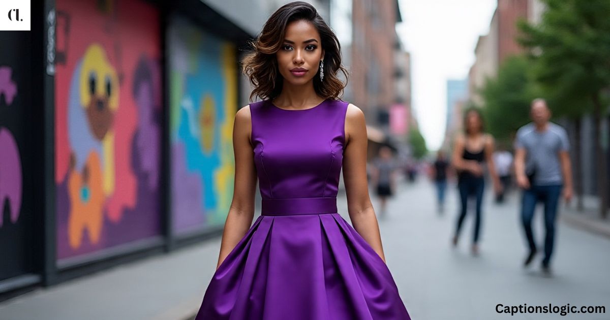 110+ Stylish & Sassy Purple Dress Captions for Instagram Posts