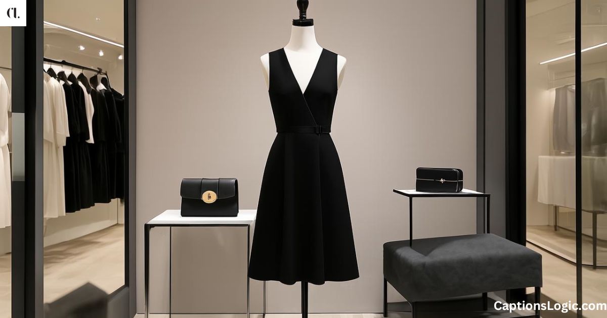 150+ Perfect Black Dress Captions for Instagram: You Need