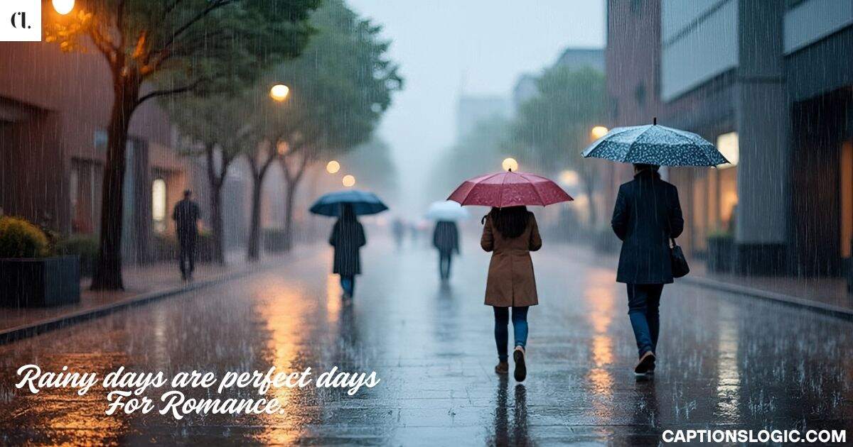Cute Rain Captions For Instagram For Cozy Days & Storm Chasers