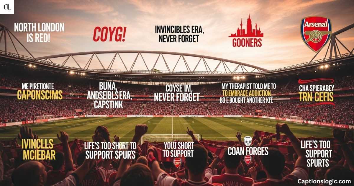 180+ Gooner Captions for Instagram Every Arsenal Fan Will Love