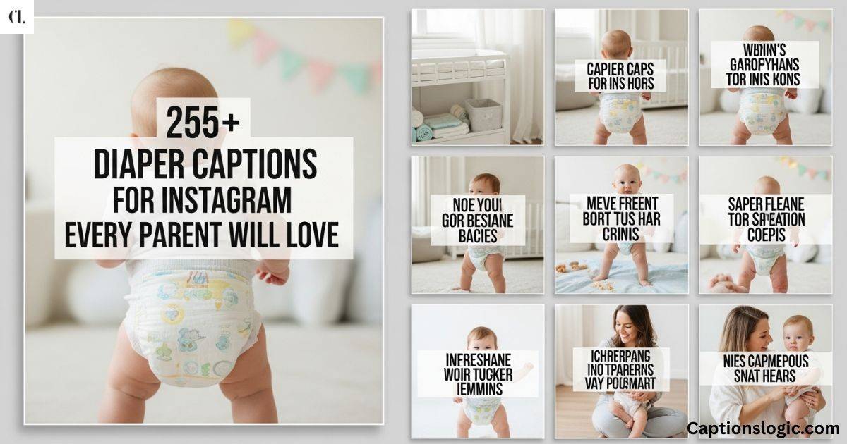 255+ Diaper Captions for Instagram Every Parent Will Love